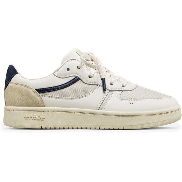 Label Men's Cream and Navy Sneakers, Lace-Up, Men’s Sz 11 - Picture 4 of 4